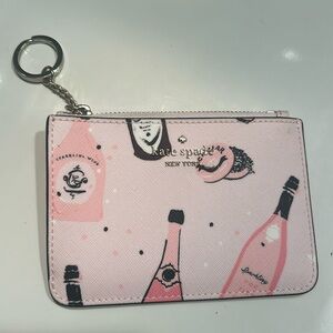 Kate Spade zip card key chain